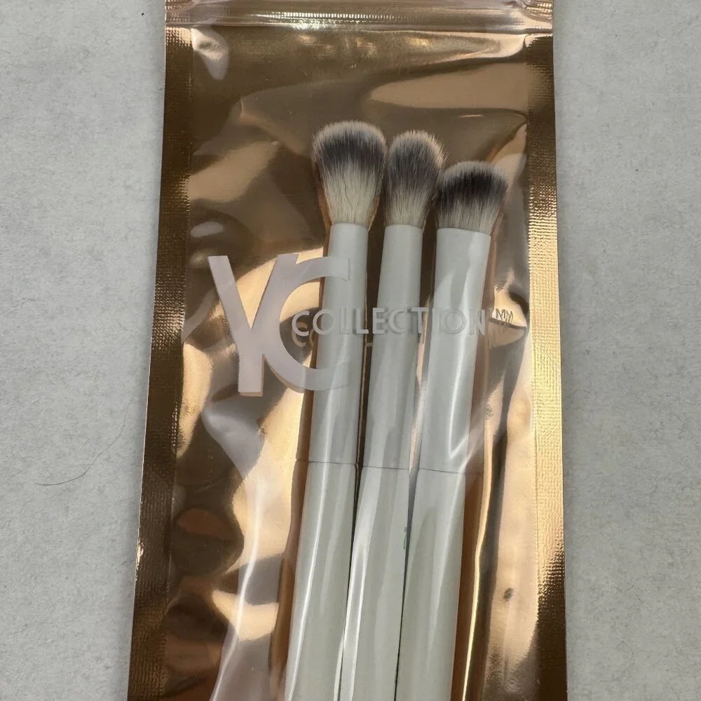YC Collection 3-Piece Brush Set For Precision Blending Makeup NEW
